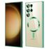 Husa pentru  Samsung Galaxy S23 Ultra 5G cu MagSafe Sparkle Glare Detachable Layer, cu protectie lentile - verde