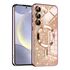 Husa pentru  Samsung Galaxy S24+ Plus cu MagSafe Sparkle Glare Detachable Layer, cu protectie lentile - albastru
