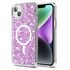 Husa pentru  iPhone 14 MagSafe cu sclipici Liquid Crystal Glitter, mov