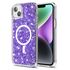 Husa pentru  iPhone 14 MagSafe cu sclipici Liquid Crystal Glitter, mov