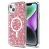 Husa pentru  iPhone 14 MagSafe cu sclipici Liquid Crystal Glitter, mov