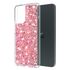 Husa pentru  Motorola Moto E14 cu sclipici Liquid Crystal Glitter, albastru