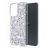 Husa pentru  Motorola Moto E14 cu sclipici Liquid Crystal Glitter, albastru