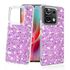 Husa pentru  Xiaomi Redmi Note 13 Pro 5G cu sclipici Liquid Crystal Glitter, argintiu