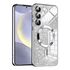 Husa pentru  Samsung Galaxy S24+ Plus cu MagSafe Sparkle Glare Detachable Layer, cu protectie lentile - albastru