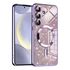 Husa pentru  Samsung Galaxy S24 cu MagSafe Sparkle Glare Detachable Layer, cu protectie lentile - rose gold