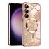Husa pentru  Samsung Galaxy S23 FE cu MagSafe Sparkle Glare Detachable Layer, cu protectie lentile - gold