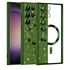 Husa pentru  Samsung Galaxy S23 Ultra 5G cu MagSafe Sparkle Glare Detachable Layer, cu protectie lentile - verde deschis