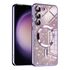 Husa pentru  Samsung Galaxy S23 cu MagSafe Sparkle Glare Detachable Layer, cu protectie lentile - argintiu