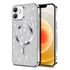 Husa pentru iPhone 12 cu MagSafe Sparkle Glare Detachable Layer, cu protectie lentile - gold