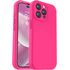 Husa pentru  iPhone 15 Pro Max Liquid Silicone, subțire, captusita cu microfibra, anti amprentă, protectie cameră foto, fucsia