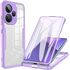 Pachet 360: Husa cu folie integrata pentru  Xiaomi Redmi 13 Cover360 fata / spate - roz