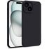 Husa pentru  iPhone 15 Plus Liquid Silicone, subțire, captusita cu microfibra, anti amprentă, protectie cameră foto, verde