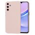 Husa pentru  Samsung Galaxy A15 Liquid Silicone, subțire, captusita cu microfibra, anti amprentă, protectie cameră foto, roz
