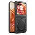 Husa pentru  Motorola Razr 50 cu inel și suport magnetic integrat Ring Shockproof, rose gold