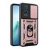 Husa pentru  OnePlus Nord CE4 Lite Ring Armor Kickstand Tough Rugged Cover cu protectie camera, rose gold