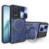 Husa pentru  OnePlus Nord CE4 Lite cu protecție pentru cameră și suport magnetic integrat Ring Shockproof, albastru