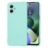Husa pentru  Motorola Moto G54, G54 Power Edition Liquid Silicone, subțire, captusita cu microfibra, anti amprentă, protectie cameră foto, verde