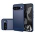 Husa pentru Google Pixel 9 / 9 Pro Carbon Liquid Silicone, albastru