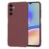 Husa pentru  Samsung Galaxy A05s Liquid Silicone, subțire, captusita cu microfibra, anti amprentă, protectie cameră foto, lavanda