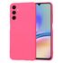 Husa pentru  Samsung Galaxy A05s Liquid Silicone, subțire, captusita cu microfibra, anti amprentă, protectie cameră foto, lavanda