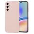 Husa pentru  Samsung Galaxy A05s Liquid Silicone, subțire, captusita cu microfibra, anti amprentă, protectie cameră foto, lavanda