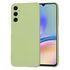 Husa pentru  Samsung Galaxy A05s Liquid Silicone, subțire, captusita cu microfibra, anti amprentă, protectie cameră foto, lavanda