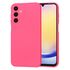 Husa pentru  Samsung Galaxy A25 Liquid Silicone, subțire, captusita cu microfibra, anti amprentă, protectie cameră foto, turcoaz