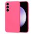 Husa pentru  Samsung Galaxy S23 FE Liquid Silicone, subțire, captusita cu microfibra, anti amprentă, protectie cameră foto, fucsia