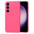 Husa pentru  Samsung Galaxy S23 Liquid Silicone, subțire, captusita cu microfibra, anti amprentă, protectie cameră foto, pink sand