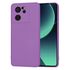 Husa pentru  Xiaomi 13T, 13T Pro Liquid Silicone, subțire, captusita cu microfibra, anti amprentă, protectie cameră foto, albastru