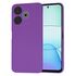 Husa pentru  Xiaomi Redmi 13 Liquid Silicone, subțire, captusita cu microfibra, anti amprentă, protectie cameră foto, roz inchis