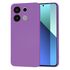 Husa pentru  Xiaomi Redmi Note 13 4G Liquid Silicone, subțire, captusita cu microfibra, anti amprentă, protectie cameră foto, fucsia