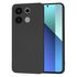 Husa pentru  Xiaomi Redmi Note 13 4G Liquid Silicone, subțire, captusita cu microfibra, anti amprentă, protectie cameră foto, fucsia