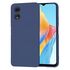 Husa pentru  Oppo A18, A38 Liquid Silicone, subțire, captusita cu microfibra, anti amprentă, protectie cameră foto, albastru