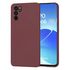Husa pentru  Oppo Reno 6  Liquid Silicone, subțire, captusita cu microfibra, anti amprentă, protectie cameră foto, mov