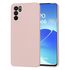 Husa pentru  Oppo Reno 6  Liquid Silicone, subțire, captusita cu microfibra, anti amprentă, protectie cameră foto, mov