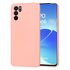 Husa pentru  Oppo Reno 6  Liquid Silicone, subțire, captusita cu microfibra, anti amprentă, protectie cameră foto, mov