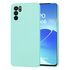 Husa pentru  Oppo Reno 6  Liquid Silicone, subțire, captusita cu microfibra, anti amprentă, protectie cameră foto, mov