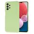 Husa pentru  Samsung Galaxy A13 4G Liquid Silicone, subțire, captusita cu microfibra, anti amprentă, protectie cameră foto, roz
