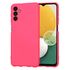 Husa pentru  Samsung Galaxy A13 5G Liquid Silicone, subțire, captusita cu microfibra, anti amprentă, protectie cameră foto, roz
