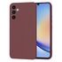 Husa pentru  Samsung Galaxy A34 5G Liquid Silicone, subțire, captusita cu microfibra, anti amprentă, protectie cameră foto, lavanda