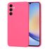 Husa pentru  Samsung Galaxy A34 5G Liquid Silicone, subțire, captusita cu microfibra, anti amprentă, protectie cameră foto, lavanda