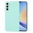Husa pentru  Samsung Galaxy A34 5G Liquid Silicone, subțire, captusita cu microfibra, anti amprentă, protectie cameră foto, lavanda