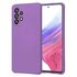 Husa pentru  Samsung Galaxy A53 5G Liquid Silicone, subțire, captusita cu microfibra, anti amprentă, protectie cameră foto, albastru