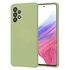 Husa pentru  Samsung Galaxy A53 5G Liquid Silicone, subțire, captusita cu microfibra, anti amprentă, protectie cameră foto, albastru