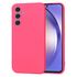 Husa pentru  Samsung Galaxy A54 5G Liquid Silicone, subțire, captusita cu microfibra, anti amprentă, protectie cameră foto, bordeaux