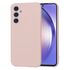 Husa pentru  Samsung Galaxy A54 5G Liquid Silicone, subțire, captusita cu microfibra, anti amprentă, protectie cameră foto, bordeaux