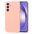 Husa pentru  Samsung Galaxy A54 5G Liquid Silicone, subțire, captusita cu microfibra, anti amprentă, protectie cameră foto, bordeaux