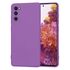 Husa pentru Samsung Galaxy S20 FE Liquid Silicone, subțire, captusita cu microfibra, anti amprentă, protectie cameră foto, fucsia